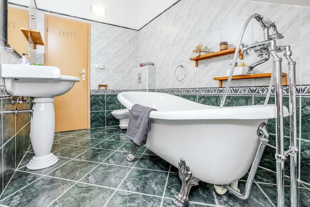 Utulny A Prostorny Podkrovni Byt S Krbovymi Kamny Ceske Budejovice Exterior photo